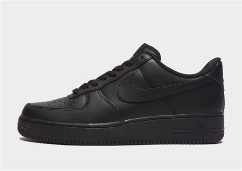 nike air force 1 low heren zwart